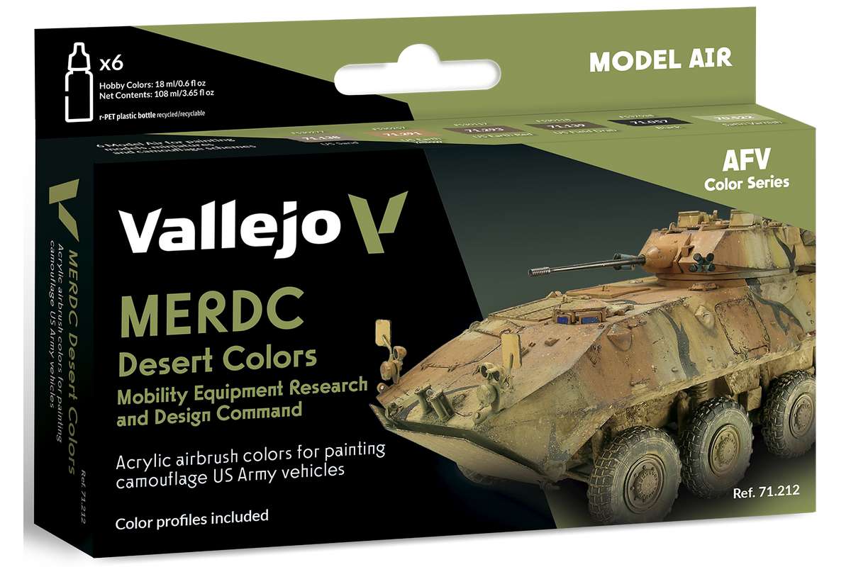 Model Air set MERDC desert colors 6x18ml